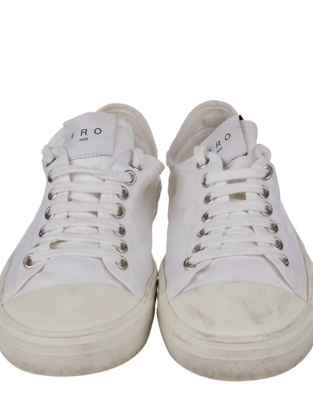 IRO Canvas Low-Top Sneakers – White – Size 39 (US 9)